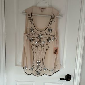 Women’s Sleeveless beaded top